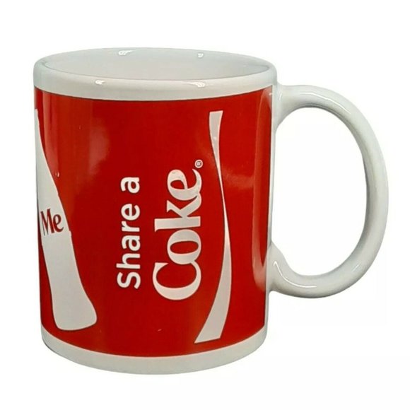 Coca Cola Cup Mug Share a Coke Red White You Me Coke Bottle Patriotic Drinkware - Picture 1 of 8